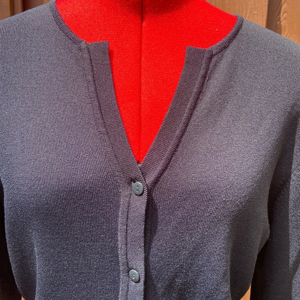 Classic Navy/Black Women's Sweater - Picture 2 of 5